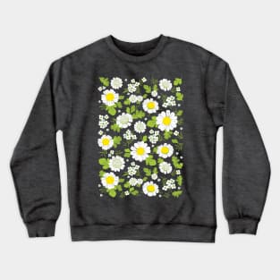 Daisy Flowers Pattern Crewneck Sweatshirt